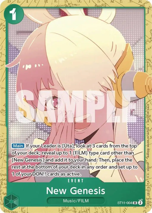 New Genesis (Starter Deck 11: Uta Deck Battle) (ST11-004) [One Piece Promotion Cards]