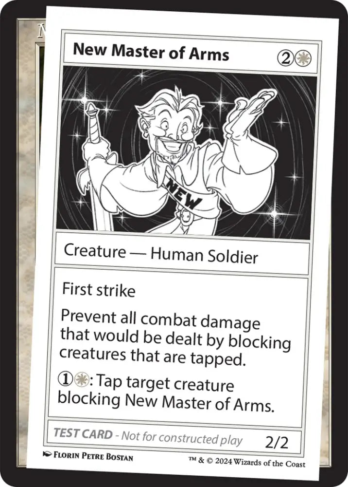 New Master of Arms [Mystery Booster 2 Playtest Cards] - MTG Single