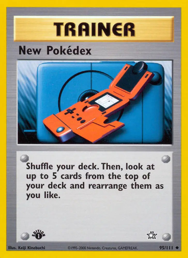 New Pokedex (95/111) [Neo Genesis 1st Edition] - Pokemon Single