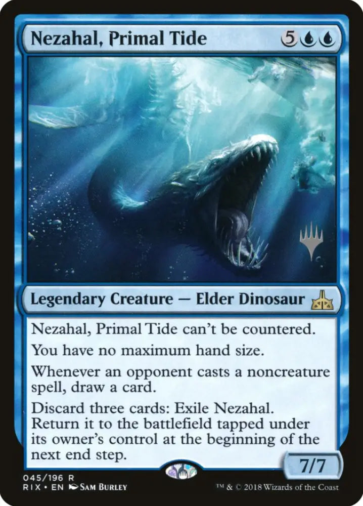 Nezahal Primal Tide (Promo Pack) [Rivals of Ixalan Promos] - MTG Single
