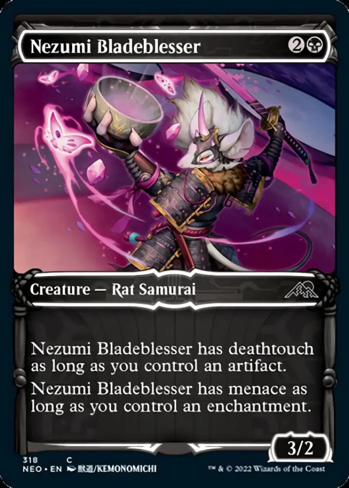 Nezumi Bladeblesser (Showcase Samurai) [Kamigawa: Neon Dynasty] - MTG Single