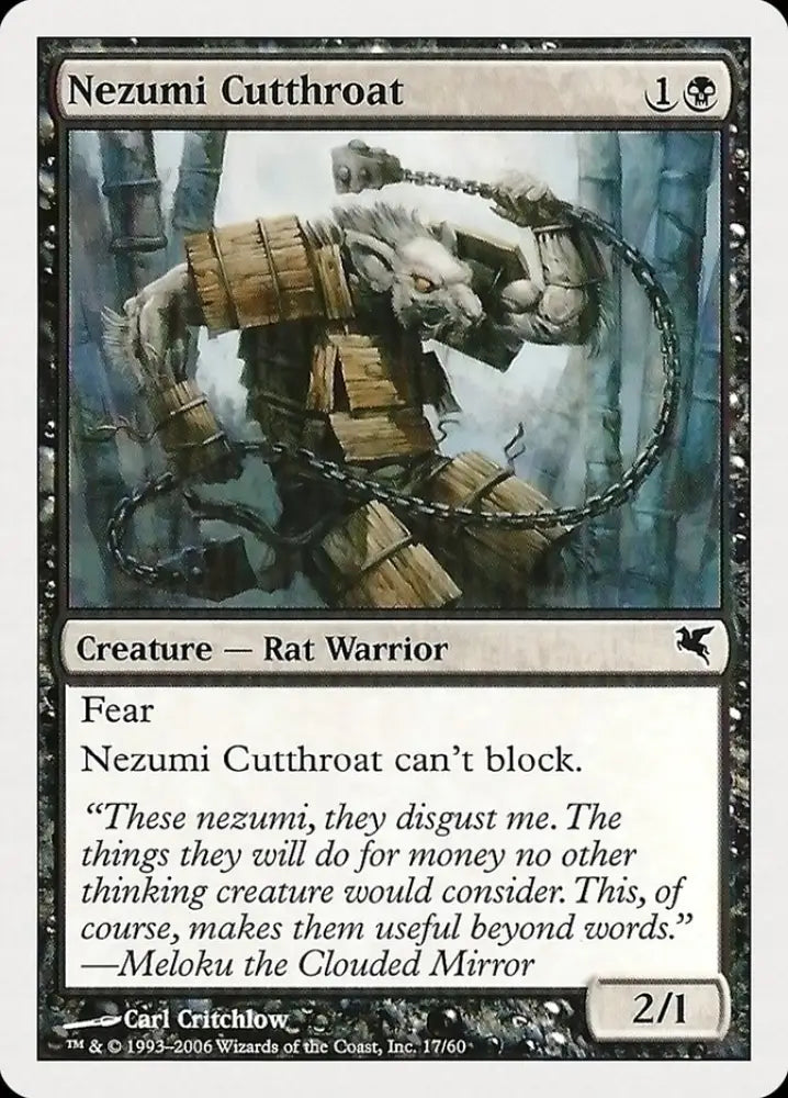 Nezumi Cutthroat (17) [Hachette UK] - MTG Single
