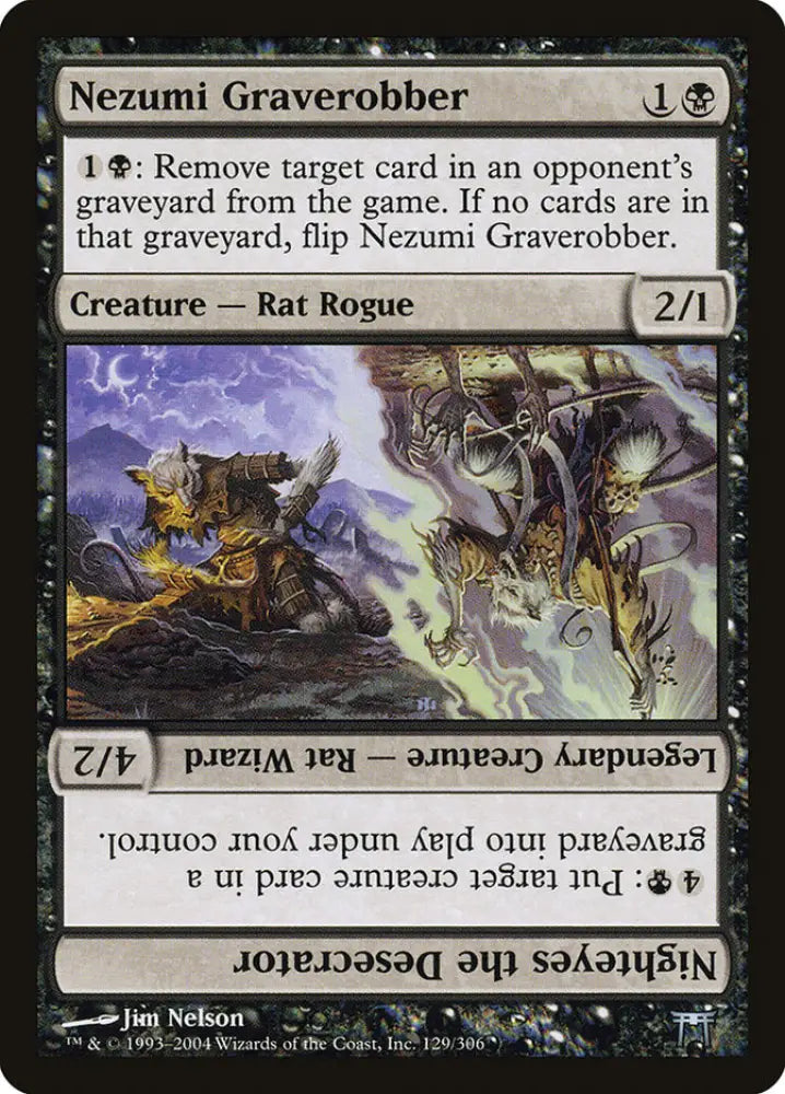 Nezumi Graverobber // Nighteyes the Desecrator [Champions of Kamigawa] - MTG Single