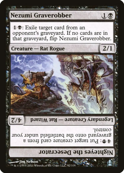 Nezumi Graverobber // Nighteyes the Desecrator [Commander 2011] - MTG Single