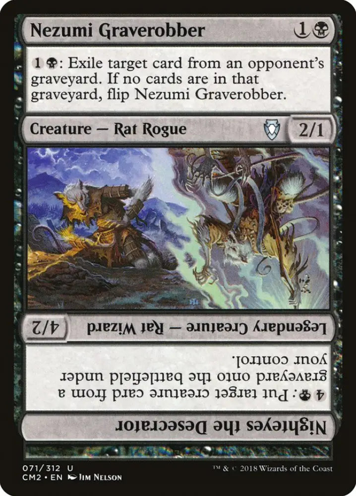 Nezumi Graverobber // Nighteyes the Desecrator [Commander Anthology Volume II] - MTG Single