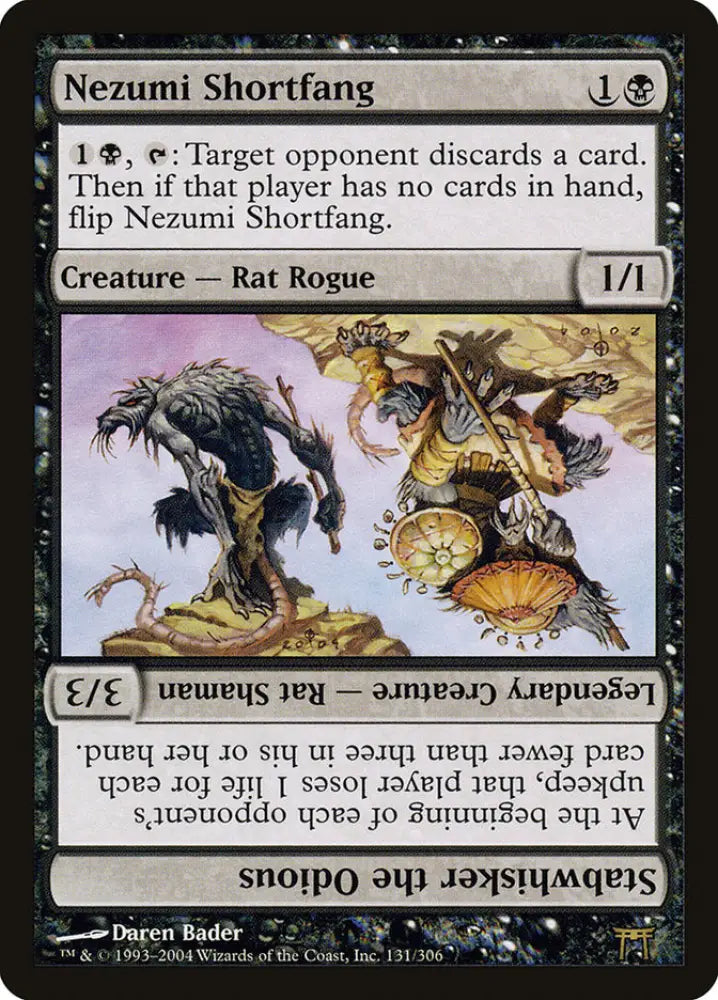 Nezumi Shortfang // Stabwhisker the Odious [Champions of Kamigawa] - MTG Single