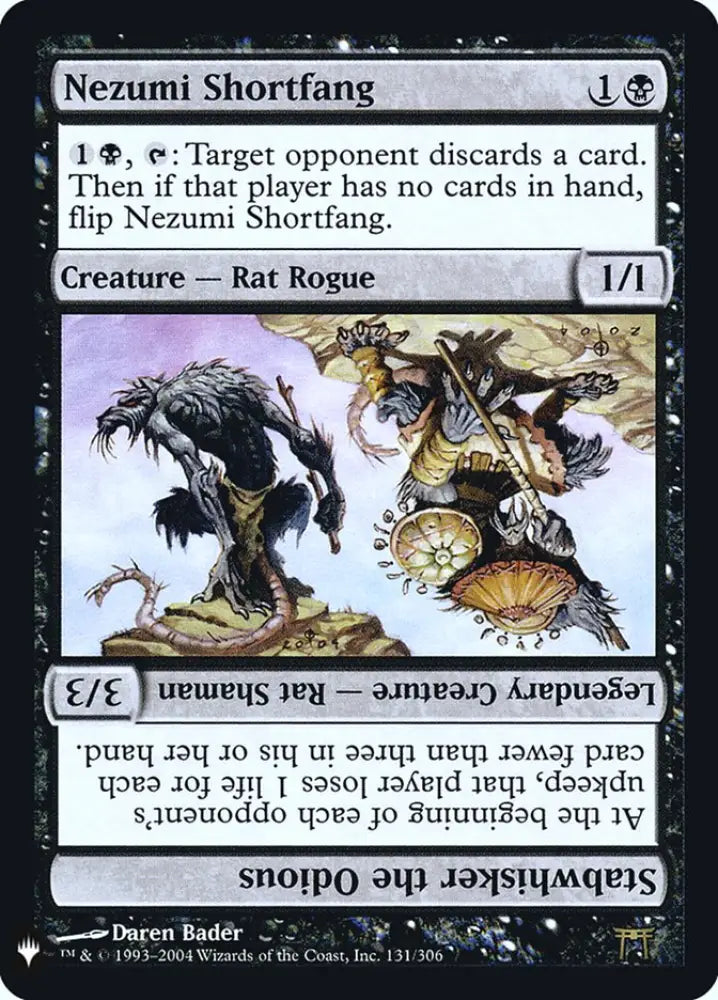 Nezumi Shortfang // Stabwhisker the Odious [Mystery Booster] - MTG Single