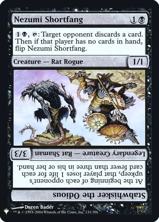 Nezumi Shortfang // Stabwhisker the Odious [Mystery Booster] - MTG Single