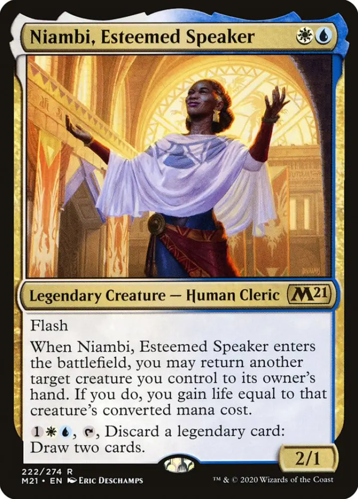 Niambi Esteemed Speaker [Core Set 2021] - MTG Single