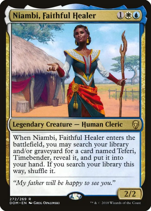 Niambi Faithful Healer [Dominaria] - MTG Single