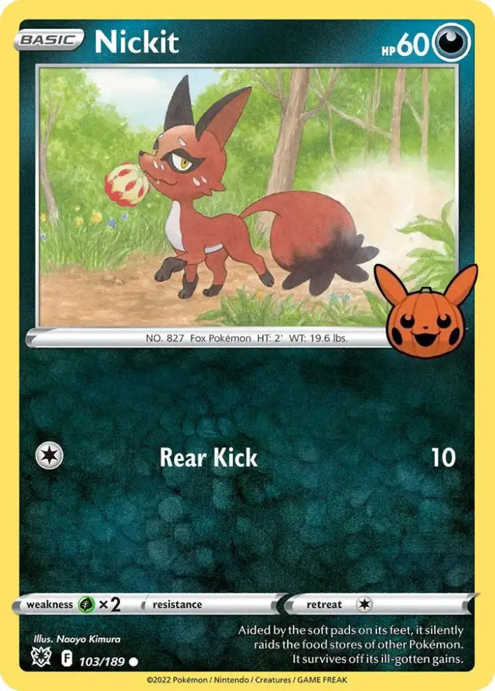 Nickit (103/189) [Trick or Trade] - Pokemon Single