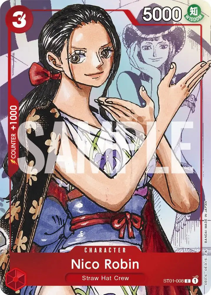 Nico Robin - ST01-008 (Alternate Art) [One Piece Promotion Cards]