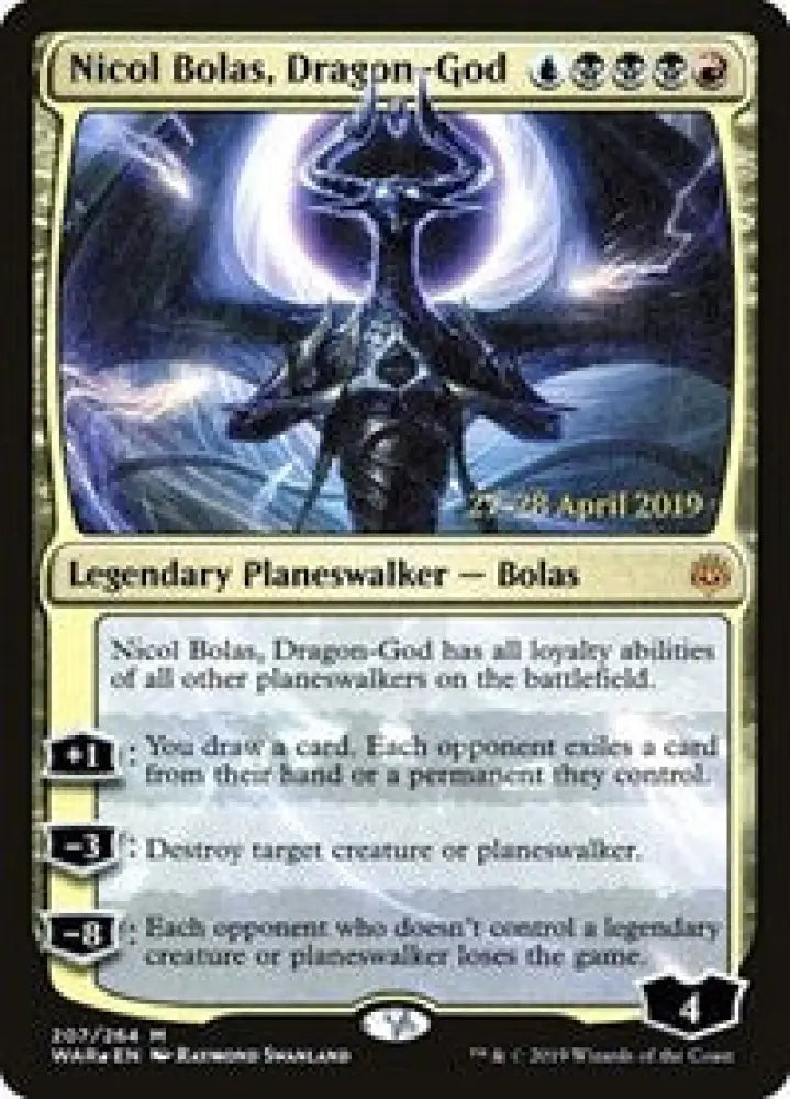 Nicol Bolas, Dragon-God (207) [Prerelease Cards]