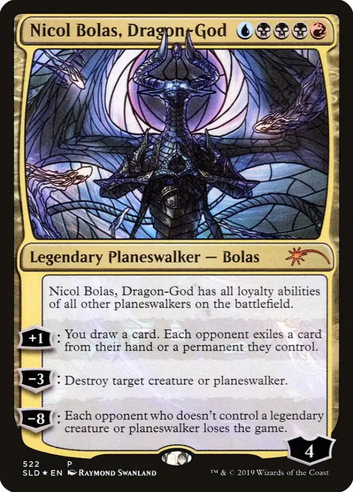 Nicol Bolas Dragon-God (Stained Glass) [Secret Lair Drop Promos] - MTG Single
