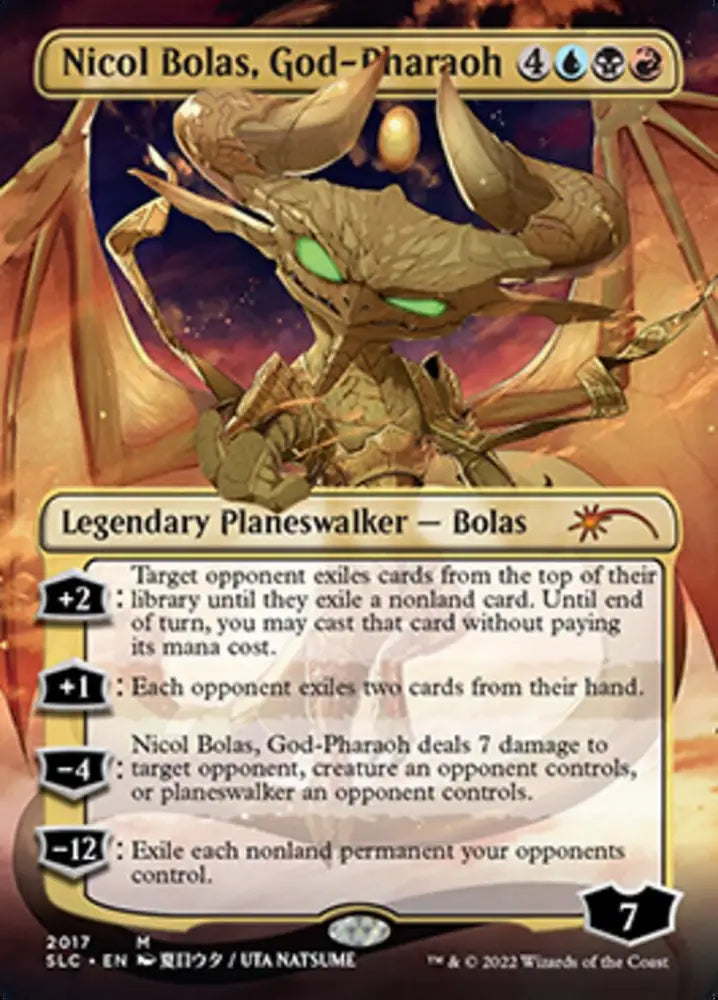 Nicol Bolas God-Pharaoh (Borderless) [Secret Lair 30th Anniversary Countdown Kit] - MTG Single