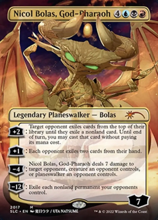 Nicol Bolas God-Pharaoh (Borderless) [Secret Lair 30th Anniversary Countdown Kit] - MTG Single