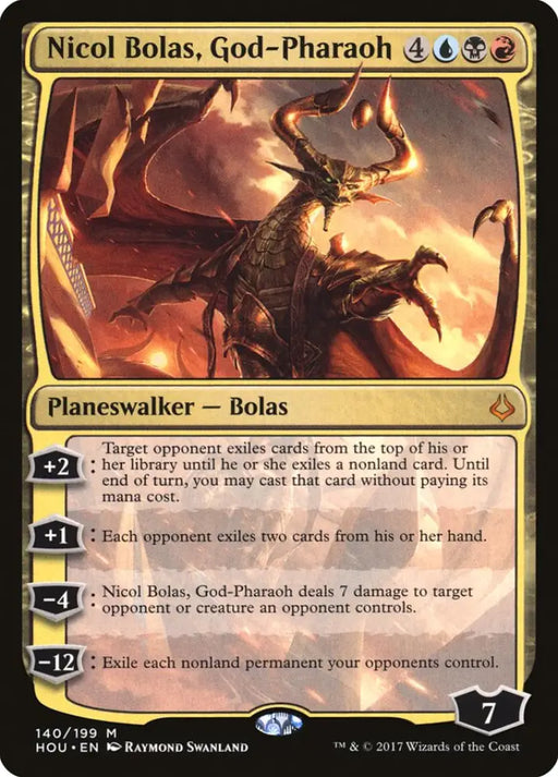 Nicol Bolas God-Pharaoh [Hour of Devastation] - MTG Single