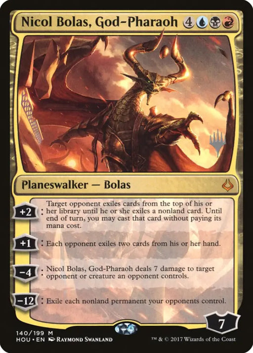 Nicol Bolas God-Pharaoh (Promo Pack) [Hour of Devastation Promos] - MTG Single