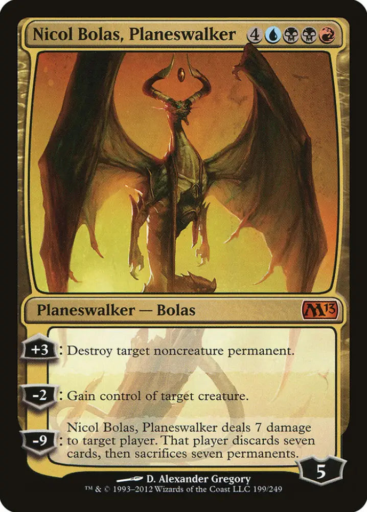 Nicol Bolas Planeswalker [Magic 2013] - MTG Single