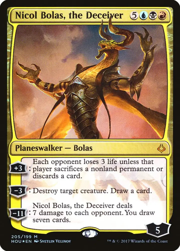 Nicol Bolas the Deceiver [Hour of Devastation] - MTG Single