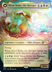 Nicol Bolas the Ravager // Nicol Bolas the Arisen (Borderless) [Secret Lair: From Cute to Brute] - MTG Single