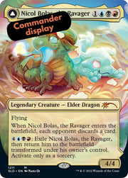 Nicol Bolas, the Ravager (Display Commander) - Thick Stock (1211) [Secret Lair Drop] [Borderless]