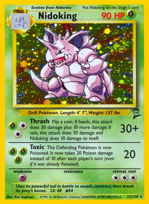 Nidoking (11/130) [Base Set 2] - Pokemon Single