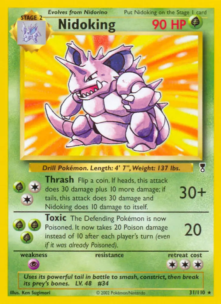 Nidoking (31/110) [Legendary Collection] - Pokemon Single