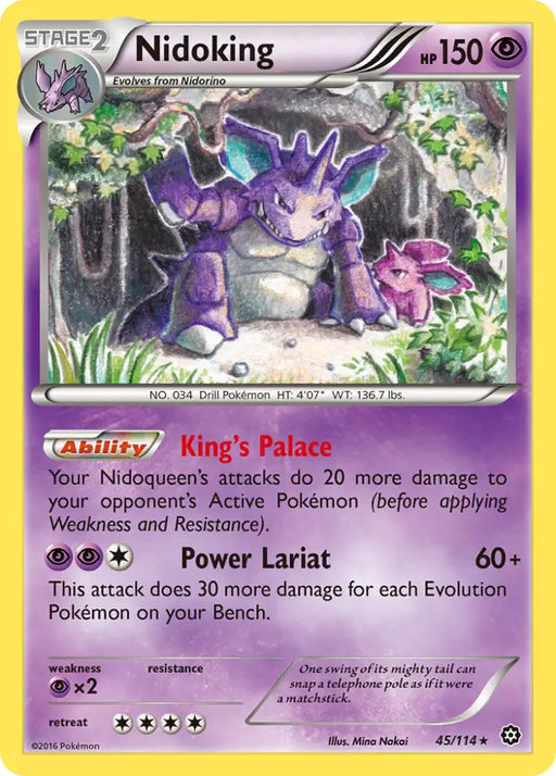 Nidoking (45/114) [XY: Steam Siege] - Pokemon Single