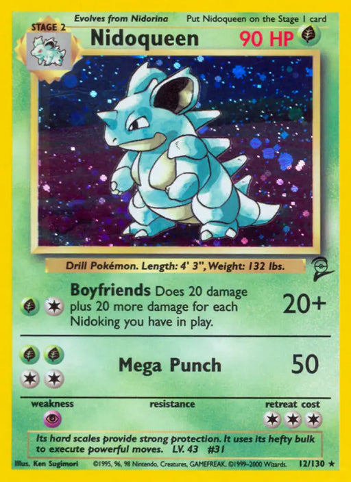 Nidoqueen (12/130) [Base Set 2] - Pokemon Single