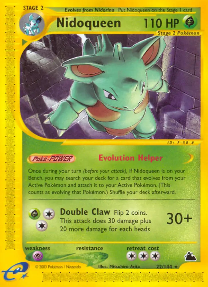 Nidoqueen (22/144) [Skyridge] - Pokemon Single