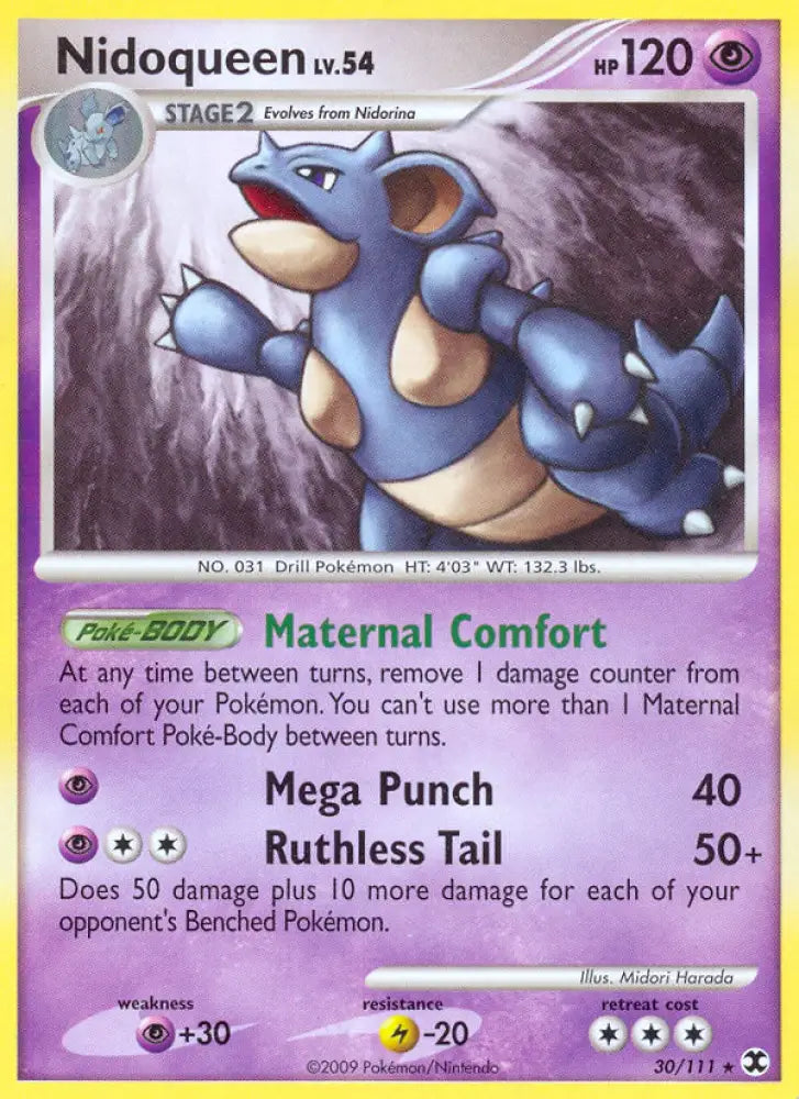Nidoqueen (30/111) [Platinum: Rising Rivals] - Pokemon Single
