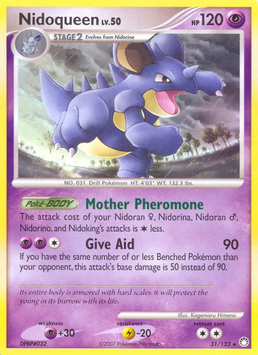 Nidoqueen (31/123) [Diamond & Pearl: Mysterious Treasures] - Pokemon Single