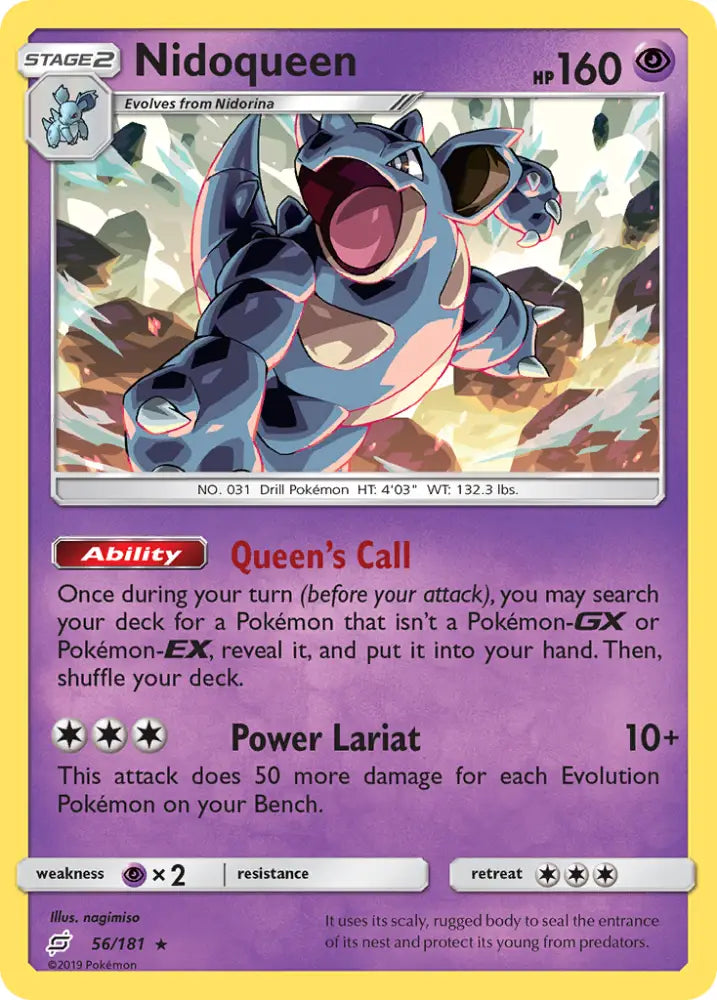 Nidoqueen (56/181) [Sun & Moon: Team Up] - Pokemon Single