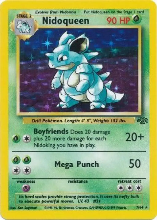 Nidoqueen (7/64) [Jungle Unlimited] - Pokemon Single