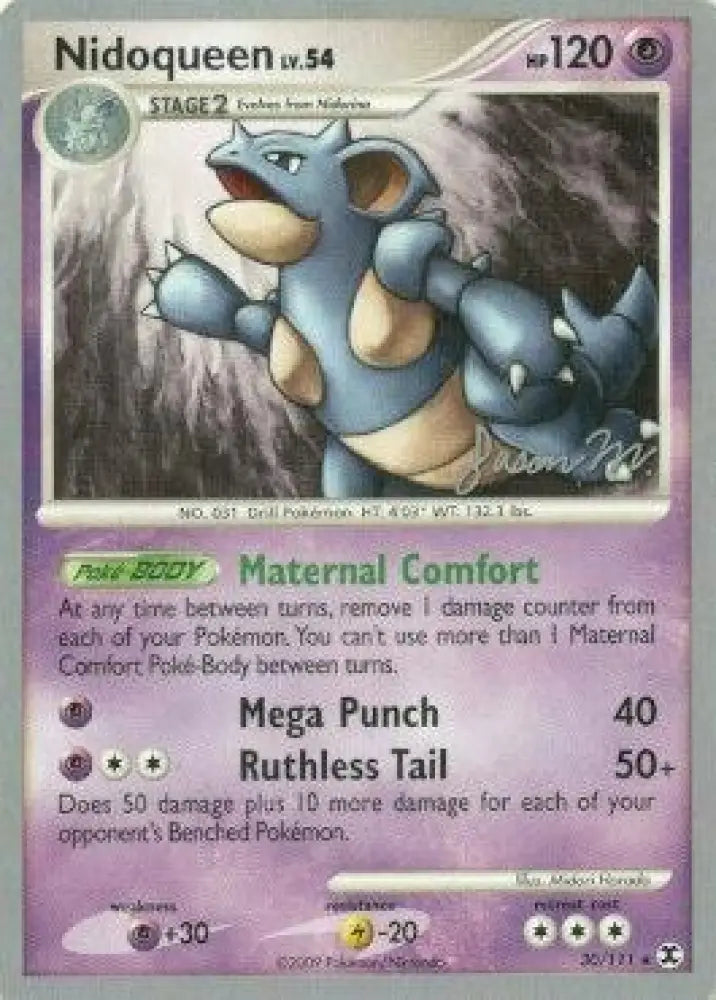 Nidoqueen LV.54 (30/111) (Queengar - Jason Martinez) [World Championships 2009] - Pokemon Single