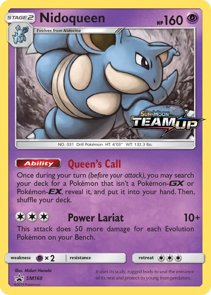 Nidoqueen (SM160) [Sun & Moon: Black Star Promos] - Pokemon Single