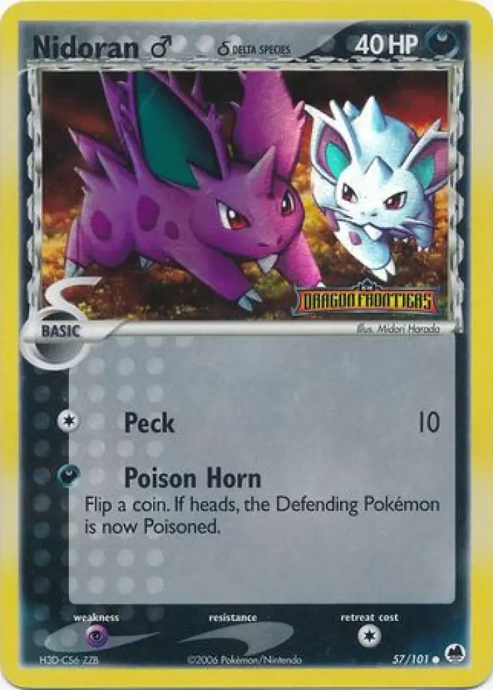 Nidoran (57/101) (Male) (Delta Species) (Stamped) [EX: Dragon Frontiers] - Pokemon Single