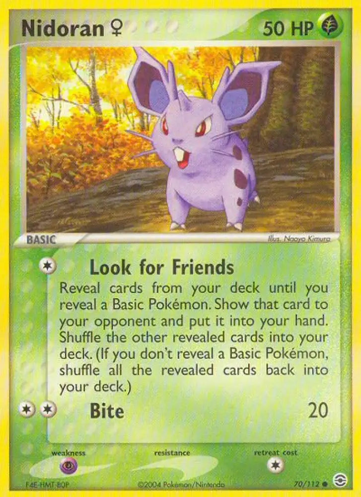 Nidoran (70/112) (Female) [EX: FireRed & LeafGreen] - Pokemon Single