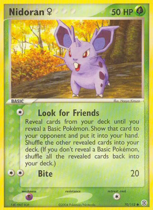 Nidoran (70/112) (Female) [EX: FireRed & LeafGreen] - Pokemon Single