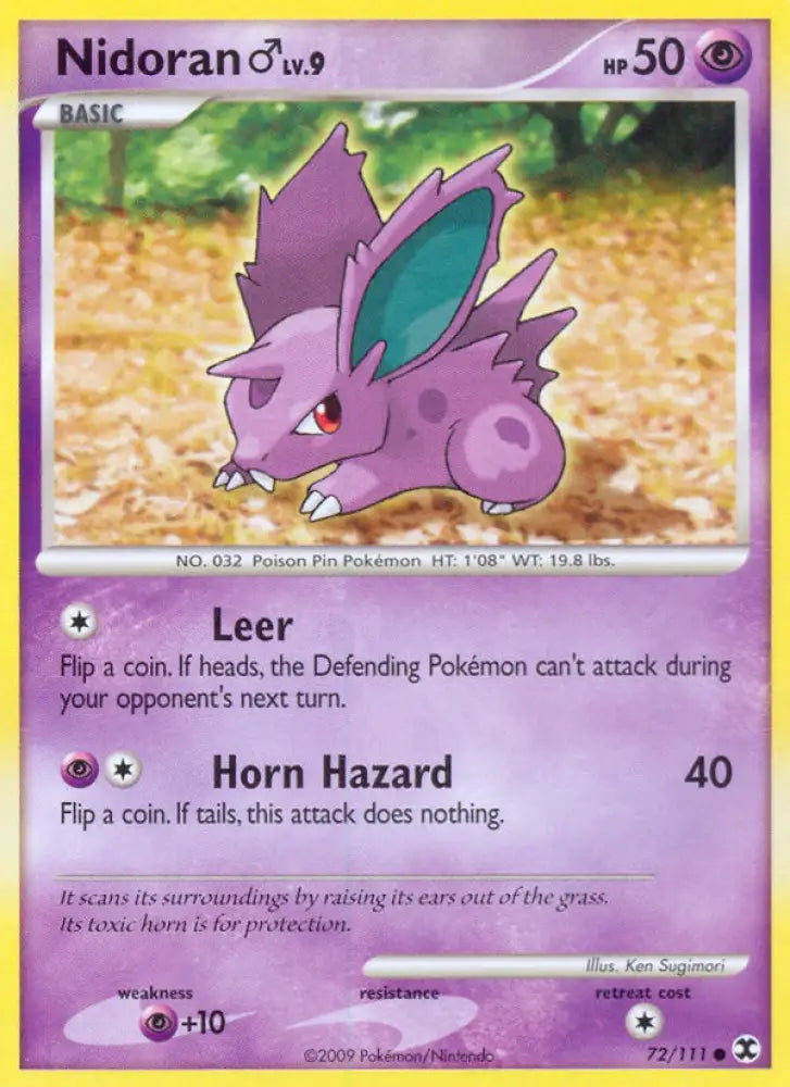 Nidoran (72/111) (Male) [Platinum: Rising Rivals] - Pokemon Single