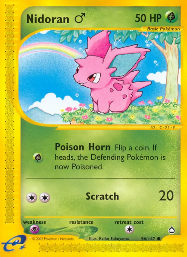 Nidoran (96/147) (Male) [Aquapolis] - Pokemon Single