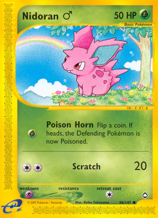 Nidoran (96/147) (Male) [Aquapolis] - Pokemon Single