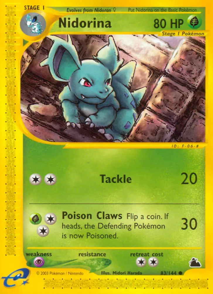 Nidorina (83/144) [Skyridge] - Pokemon Single