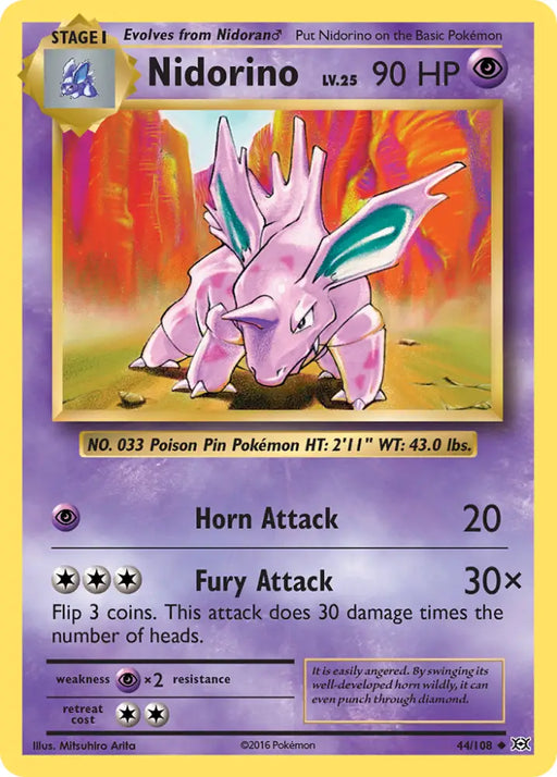 Nidorino (44/108) [XY: Evolutions] - Pokemon Single
