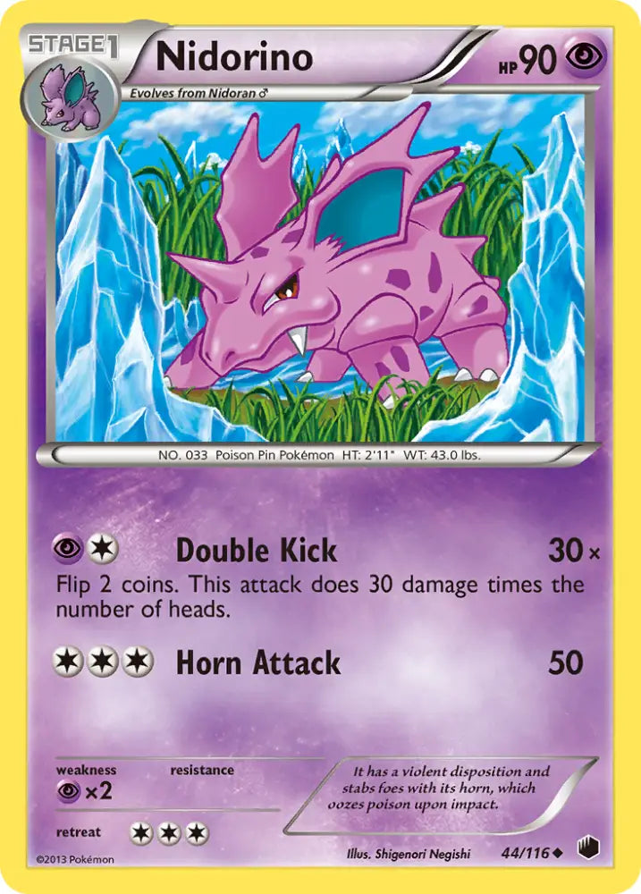 Nidorino (44/116) [Black & White: Plasma Freeze] - Pokemon Single