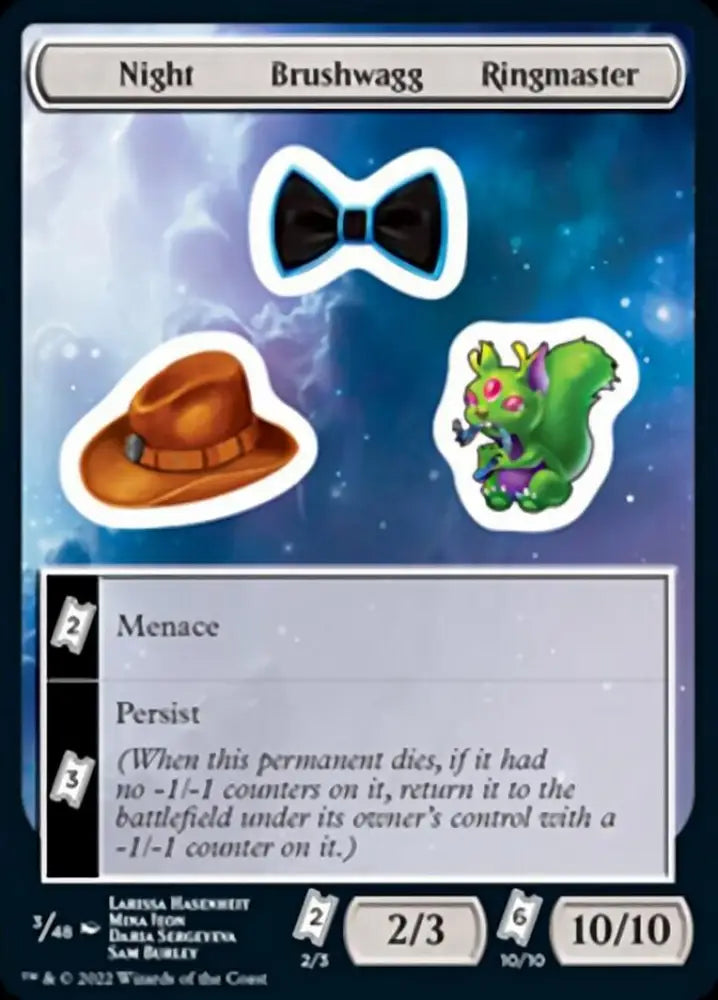 Night Brushwagg Ringmaster [Unfinity Stickers] - MTG Single
