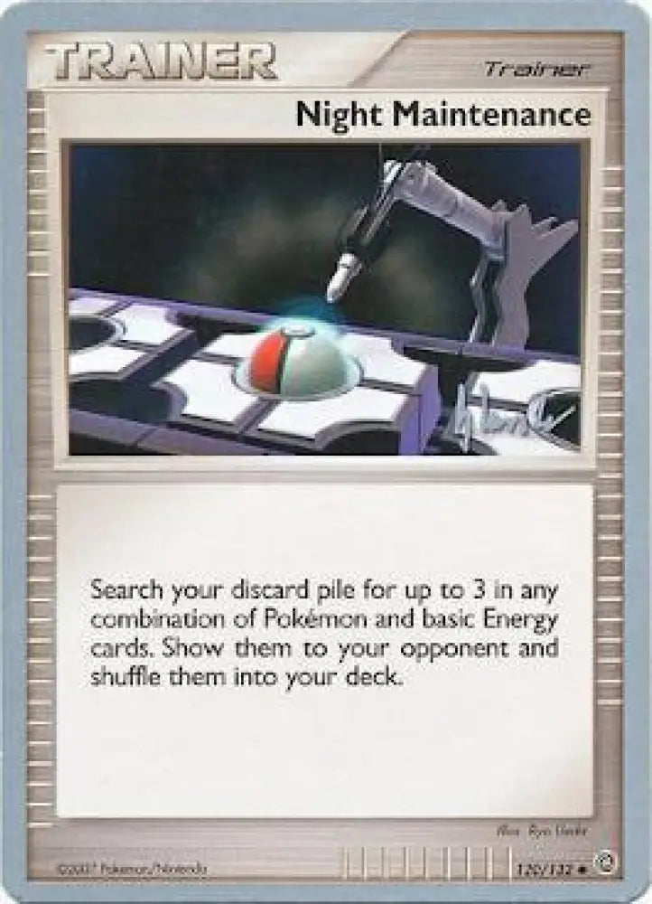 Night Maintenance (120/132) (Empotech - Dylan Lefavour) [World Championships 2008] - Pokemon Single