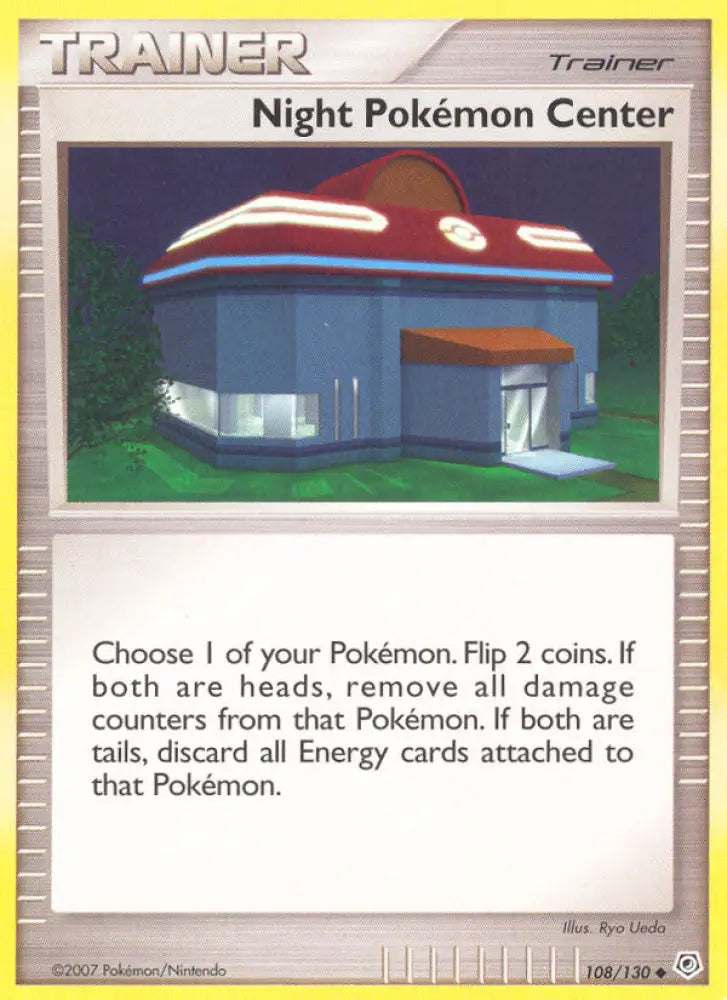 Night Pokemon Center (108/130) [Diamond & Pearl: Base Set] - Pokemon Single