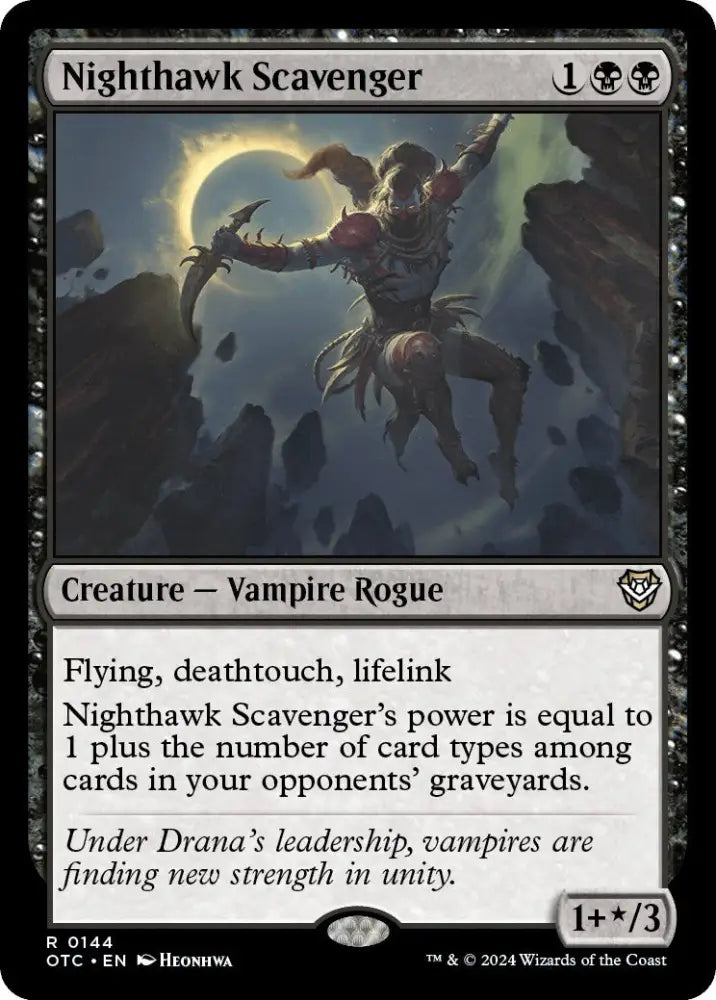 Nighthawk Scavenger [Outlaws of Thunder Junction Commander] - MTG Single